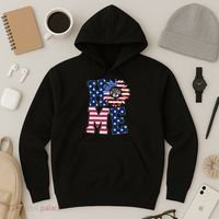Home USA Sunflower Independence Day Celebration Hoodie thumb 3