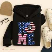 Home USA Sunflower Independence Day Celebration Hoodie thumb 4