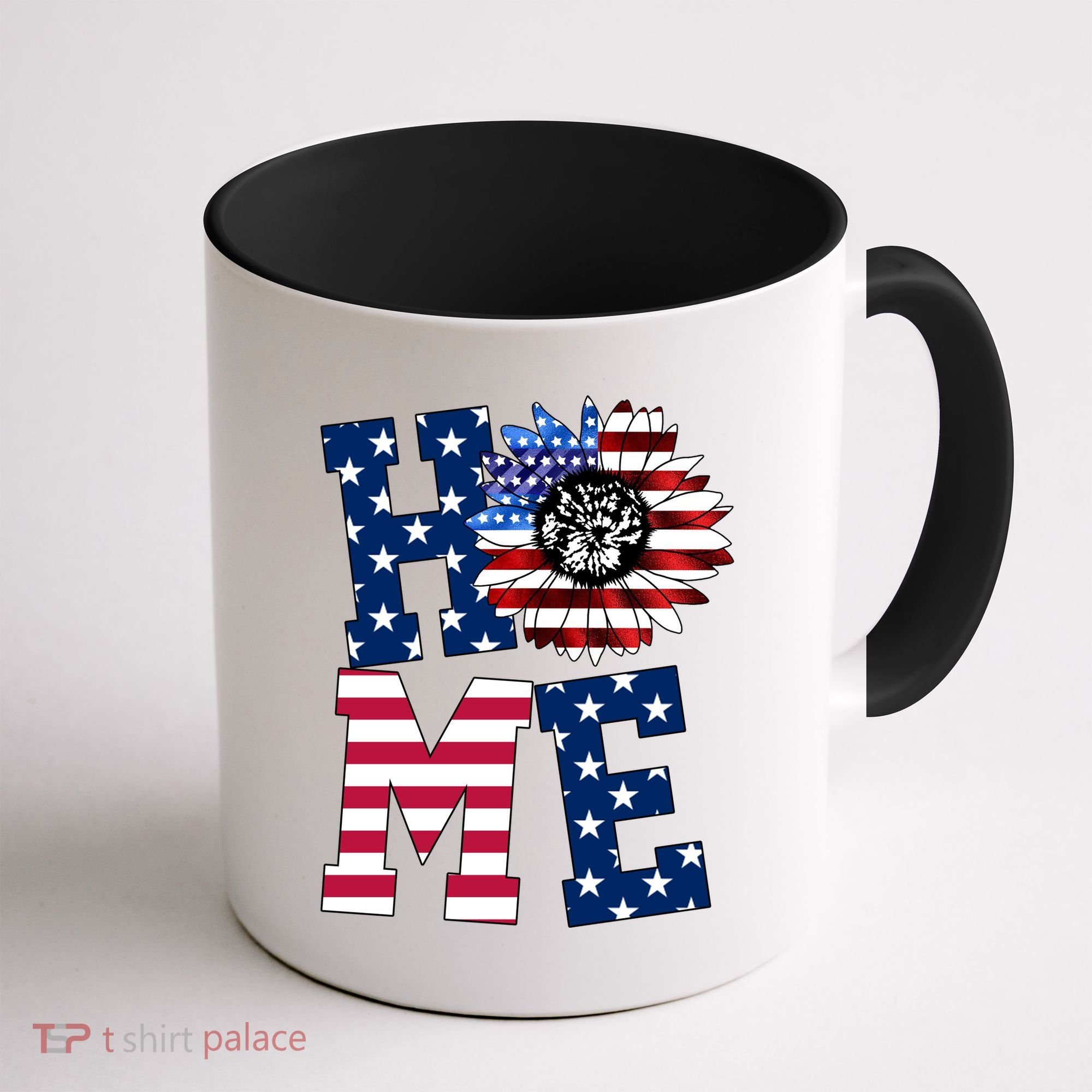 Home USA Sunflower Independence Day Celebration Coffee Mug