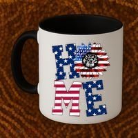 Home USA Sunflower Independence Day Celebration Coffee Mug thumb 2