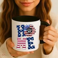 Home USA Sunflower Independence Day Celebration Coffee Mug thumb 3