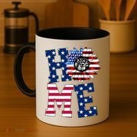 Home USA Sunflower Independence Day Celebration Coffee Mug thumb 4