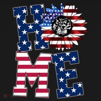 Home USA Sunflower Independence Day Celebration Women's Hoodie thumb 2