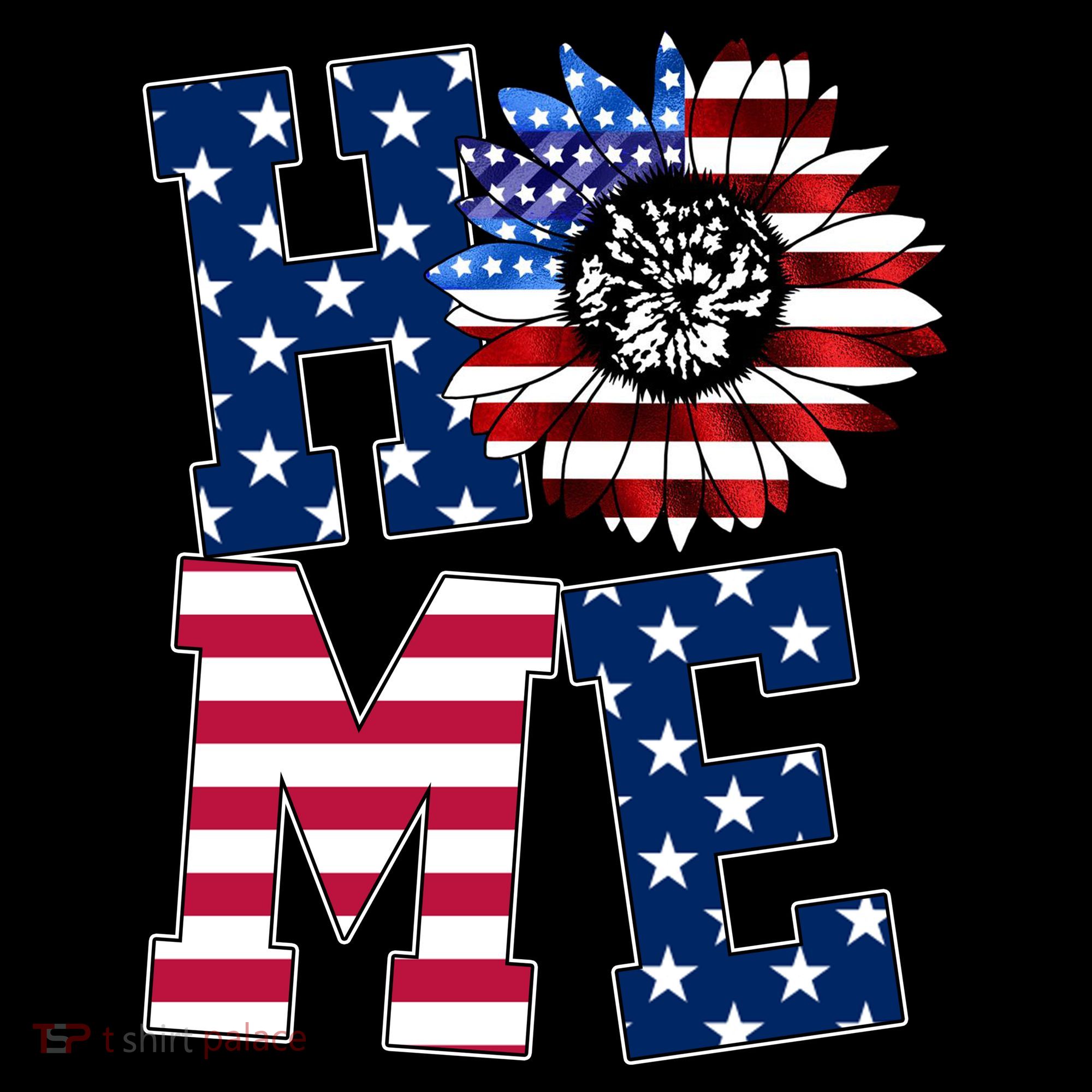 Home USA Sunflower Independence Day Celebration Women's Hoodie