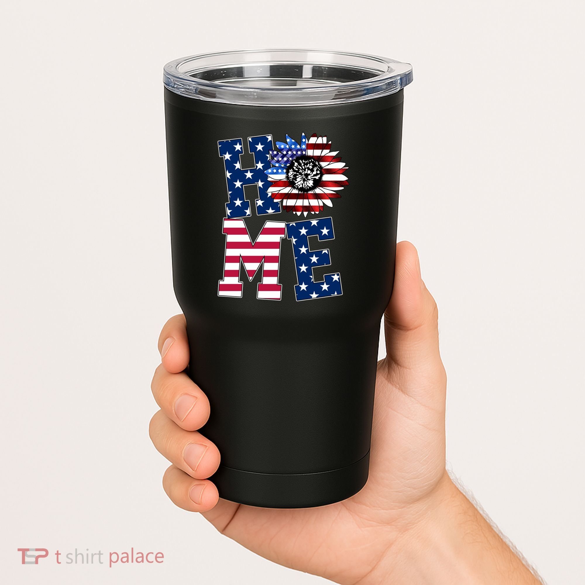Home USA Sunflower Independence Day Celebration Tumbler