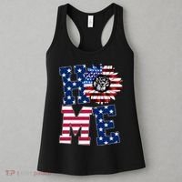 Home USA Sunflower Independence Day Celebration Women's Tank Top thumb 3