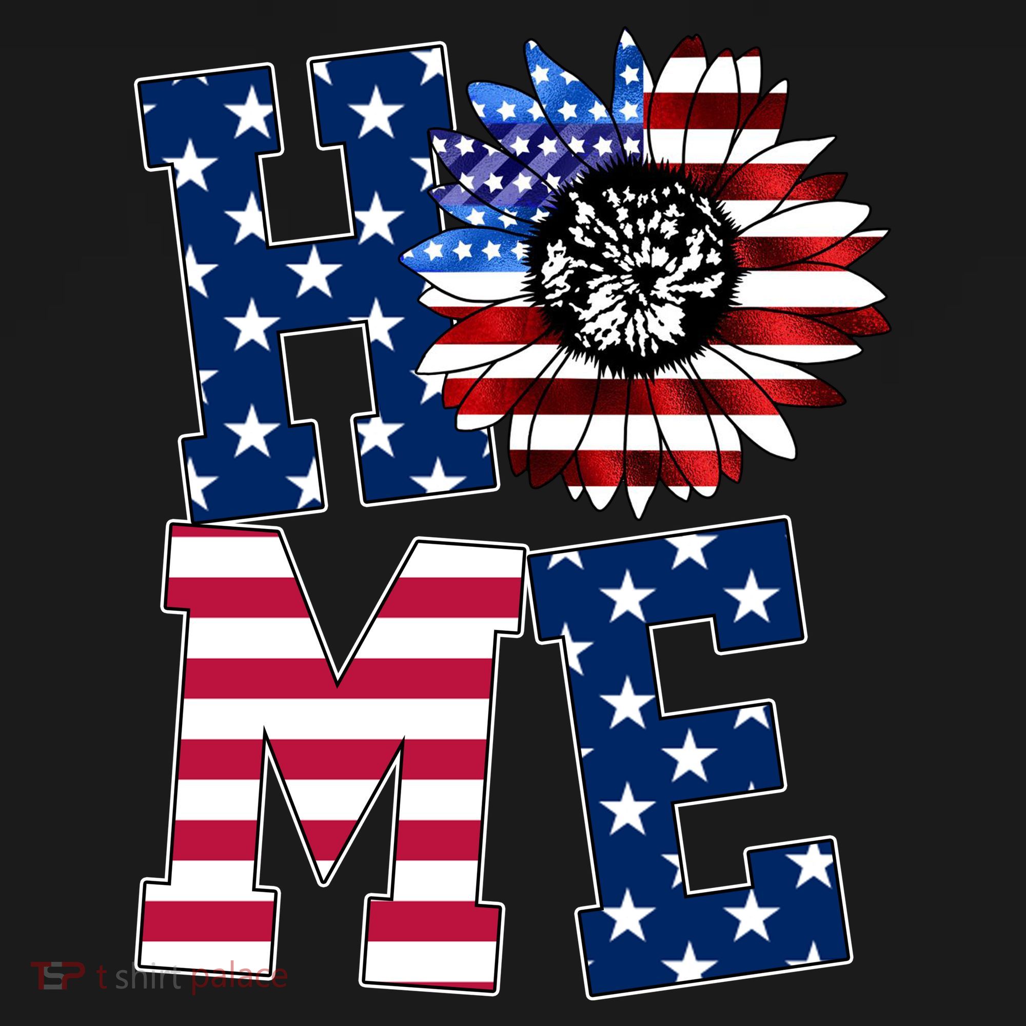 Home USA Sunflower Independence Day Celebration Women's Tank Top
