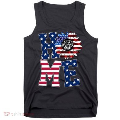 Home USA Sunflower Independence Day Celebration Tank Top
