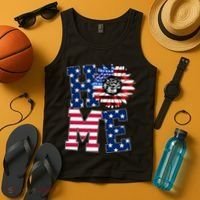 Home USA Sunflower Independence Day Celebration Tank Top thumb 4