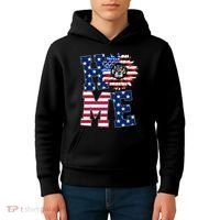 Home USA Sunflower Independence Day Celebration Kids Hoodie thumb 4