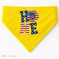 Home USA Sunflower Independence Day Celebration USA-Made Doggie Bandana thumb 0