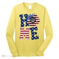 Home USA Sunflower Independence Day Celebration Long Sleeve Shirt thumb 0