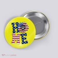 Home USA Sunflower Independence Day Celebration Button thumb 0