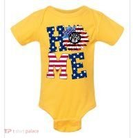 Home USA Sunflower Independence Day Celebration Baby Bodysuit thumb 0
