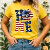 Home USA Sunflower Independence Day Celebration Women's T-Shirt thumb 2