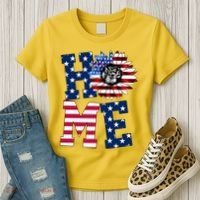Home USA Sunflower Independence Day Celebration Women's T-Shirt thumb 3
