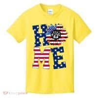 Home USA Sunflower Independence Day Celebration Kids T-Shirt thumb 0