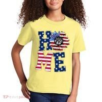 Home USA Sunflower Independence Day Celebration Kids T-Shirt thumb 2