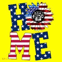 Home USA Sunflower Independence Day Celebration Kids T-Shirt thumb 4