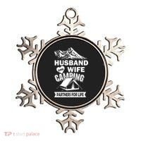 Husband And Wife Camping Partners For life Ornament thumb 0