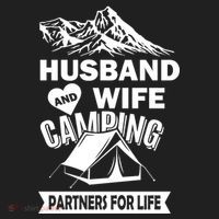 Husband And Wife Camping Partners For life Hat thumb 2