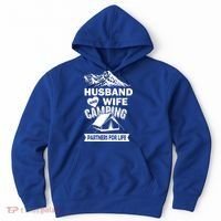 Husband And Wife Camping Partners For life Hoodie thumb 0