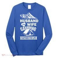 Husband And Wife Camping Partners For life Long Sleeve Shirt thumb 0