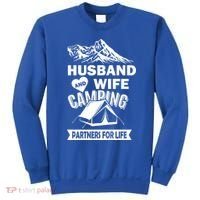 Husband And Wife Camping Partners For life Sweatshirt thumb 0