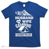 Husband And Wife Camping Partners For life T-Shirt thumb 0