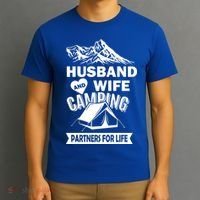 Husband And Wife Camping Partners For life T-Shirt thumb 3