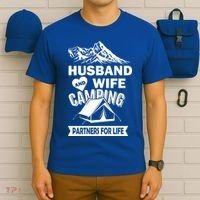 Husband And Wife Camping Partners For life T-Shirt thumb 6