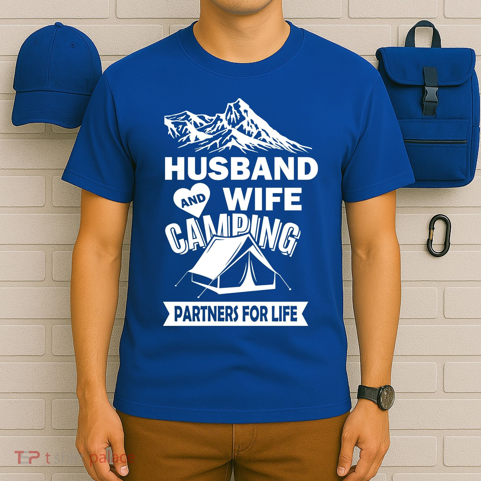 Husband And Wife Camping Partners For life T-Shirt