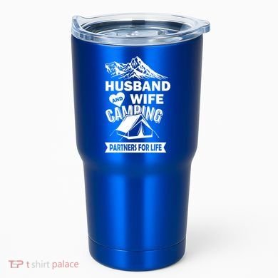 Husband And Wife Camping Partners For life Tumbler