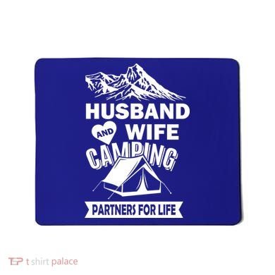 Husband And Wife Camping Partners For life Mousepad
