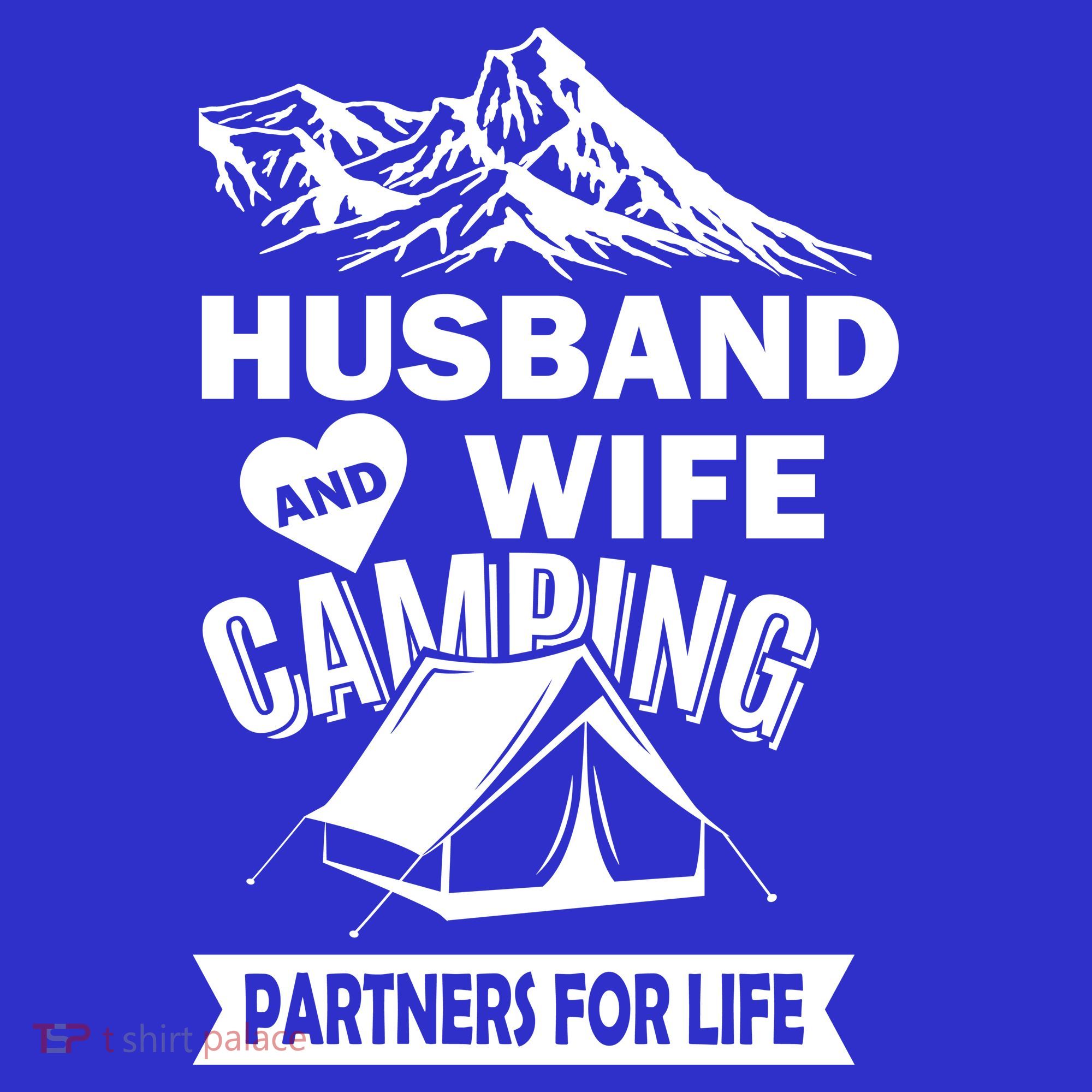 Husband And Wife Camping Partners For life Mousepad