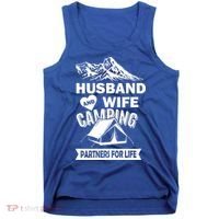 Husband And Wife Camping Partners For life Tank Top thumb 0