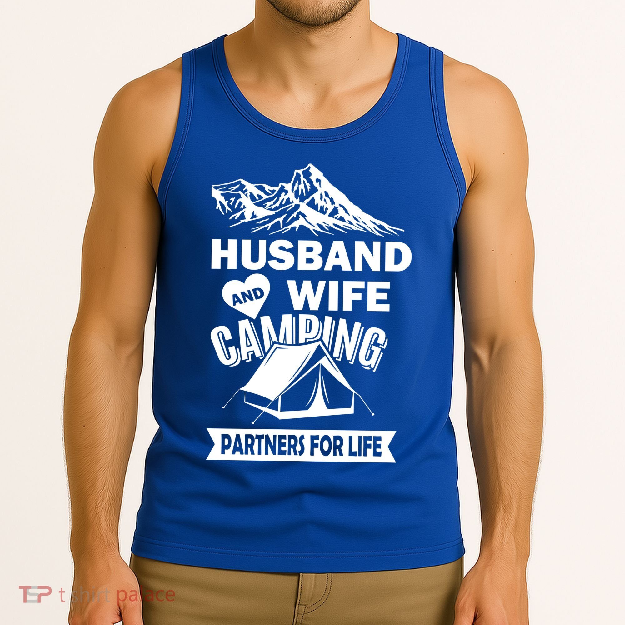 Husband And Wife Camping Partners For life Tank Top