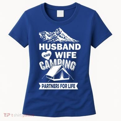 Husband And Wife Camping Partners For life Women's T-Shirt