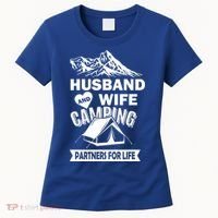 Husband And Wife Camping Partners For life Women's T-Shirt thumb 0