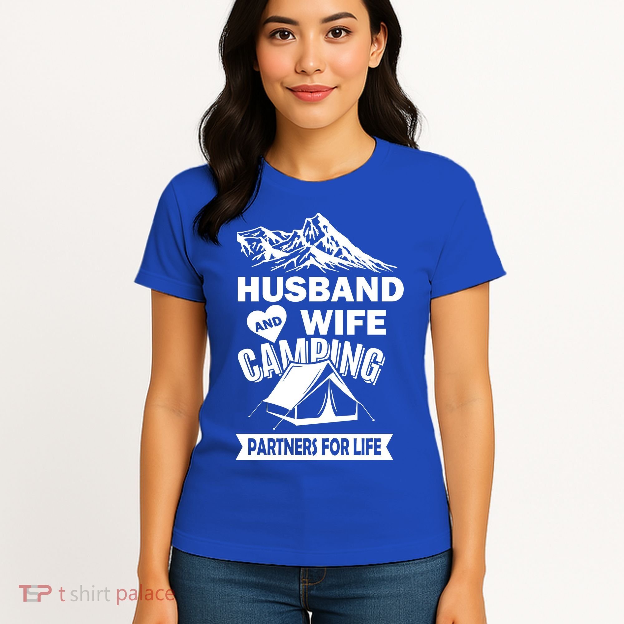 Husband And Wife Camping Partners For life Women's T-Shirt