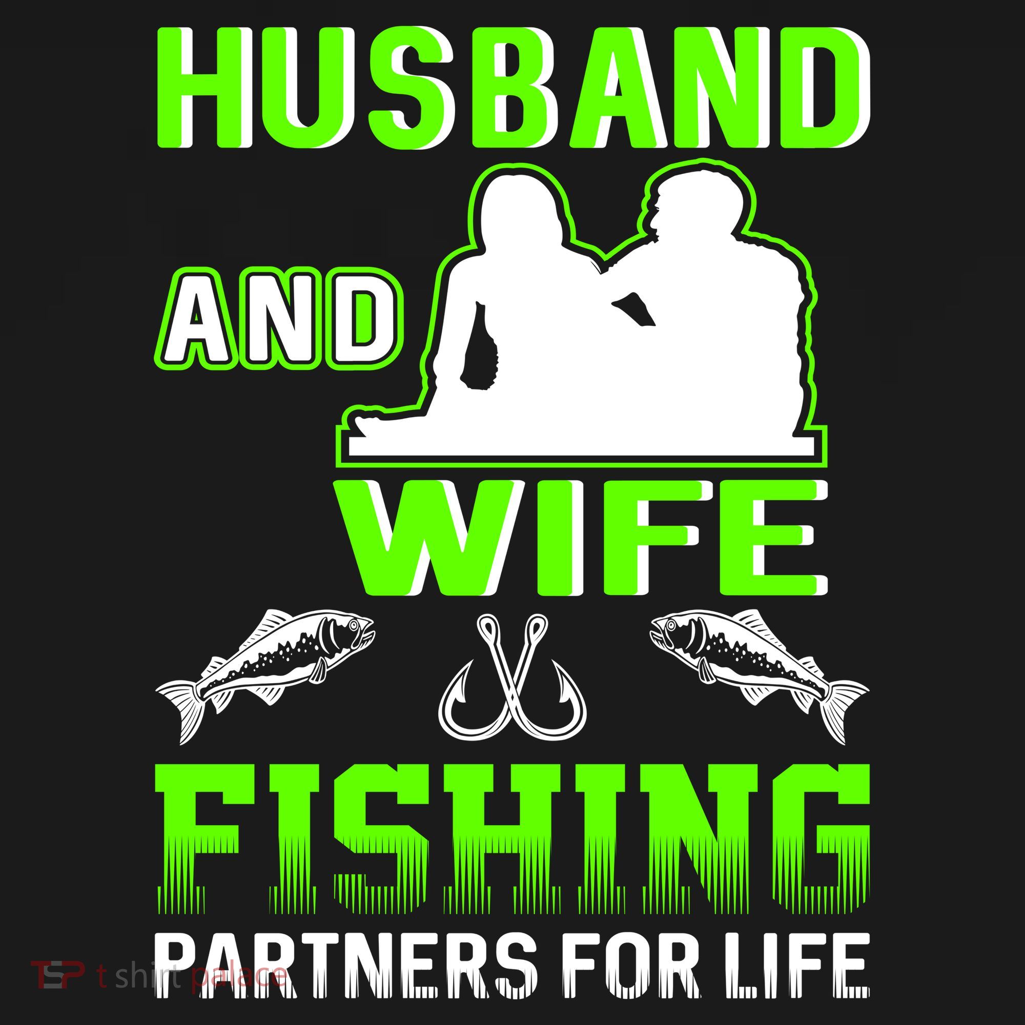 Husband and Wife Fishing Partners for Life Sweatshirt