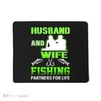 Husband and Wife Fishing Partners for Life Mousepad thumb 0