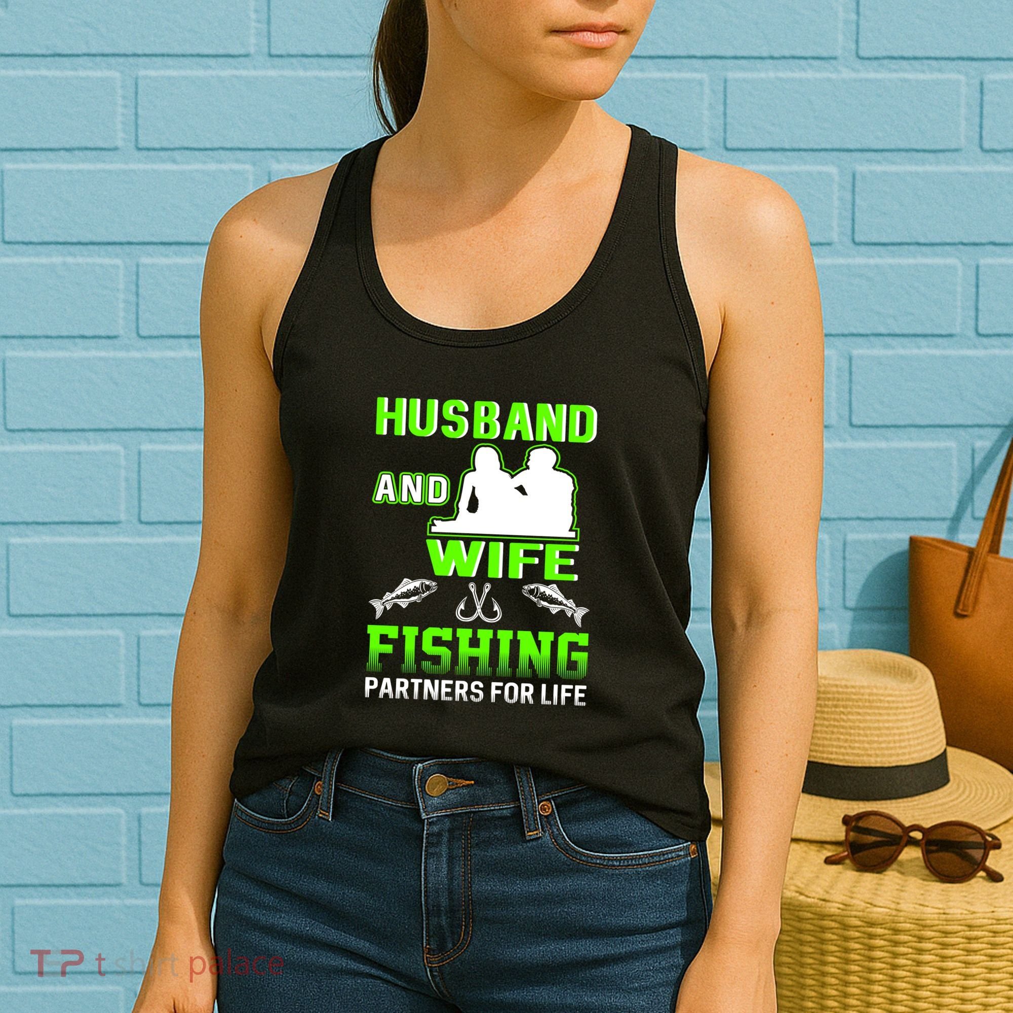 Husband and Wife Fishing Partners for Life Women's Tank Top