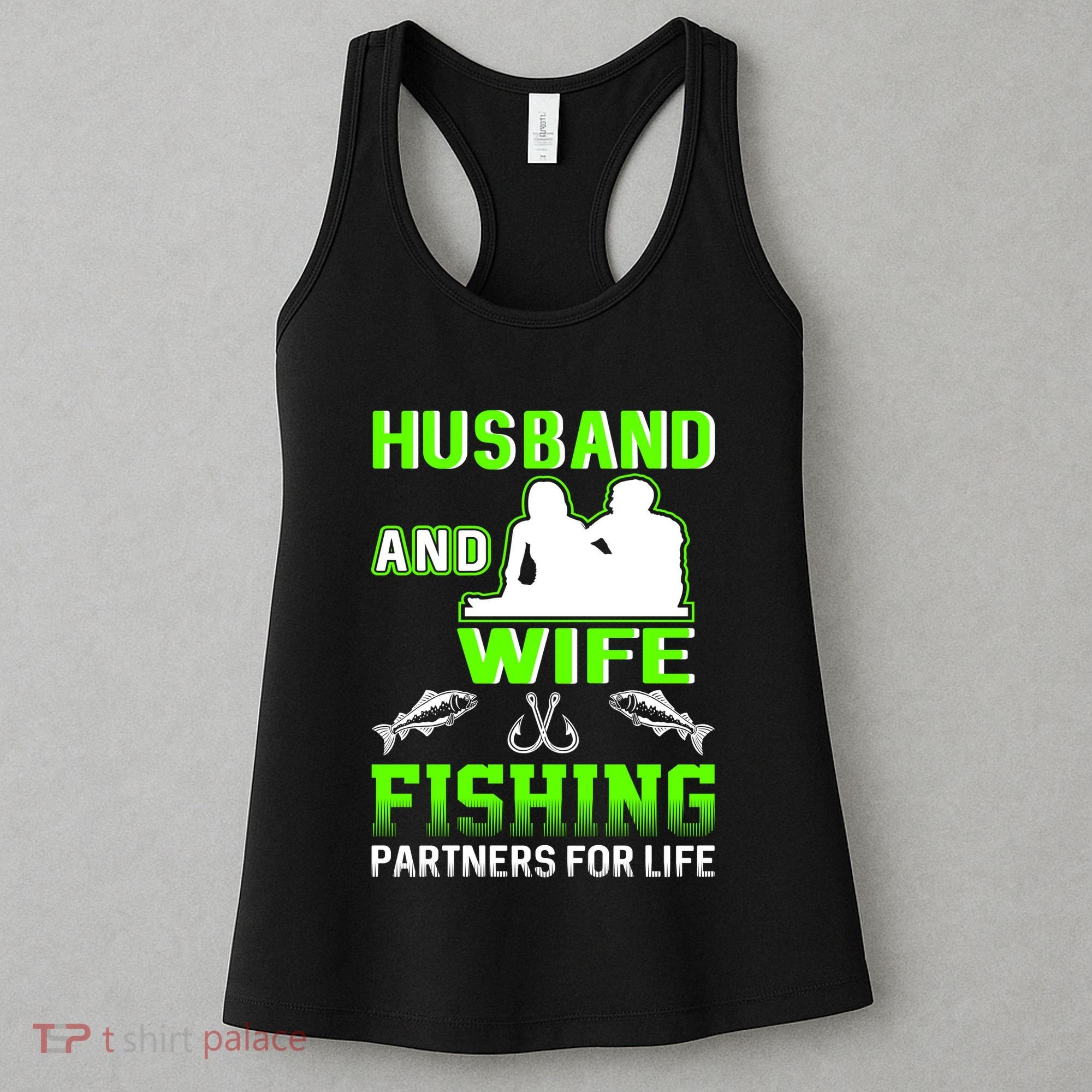 Husband and Wife Fishing Partners for Life Women's Tank Top