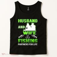 Husband and Wife Fishing Partners for Life Tank Top thumb 2