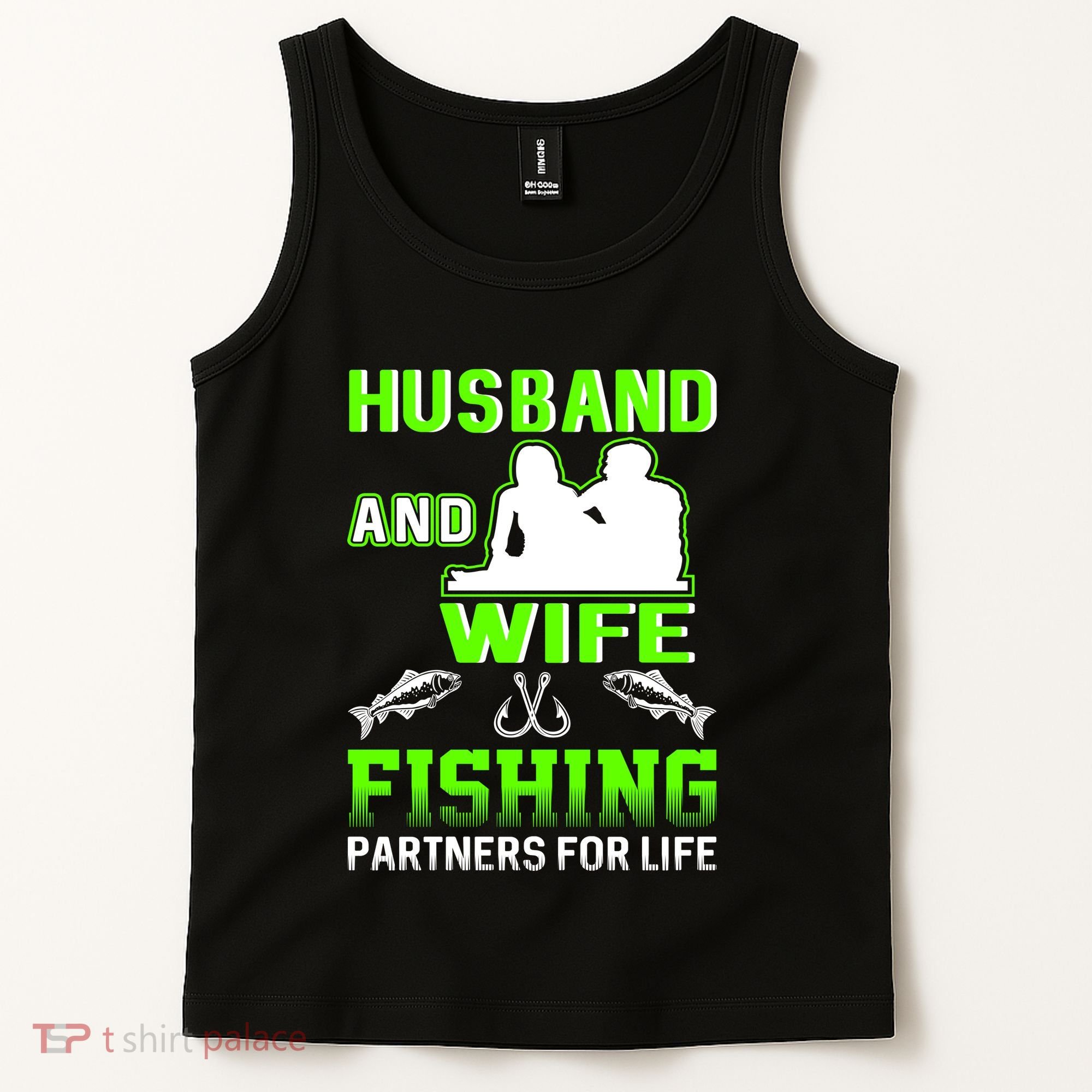 Husband and Wife Fishing Partners for Life Tank Top