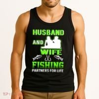 Husband and Wife Fishing Partners for Life Tank Top thumb 3