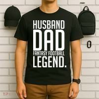 Husband Dad Fantasy Football Legend T-Shirt thumb 6