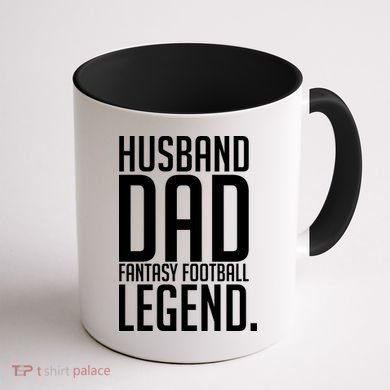 Husband Dad Fantasy Football Legend Coffee Mug back