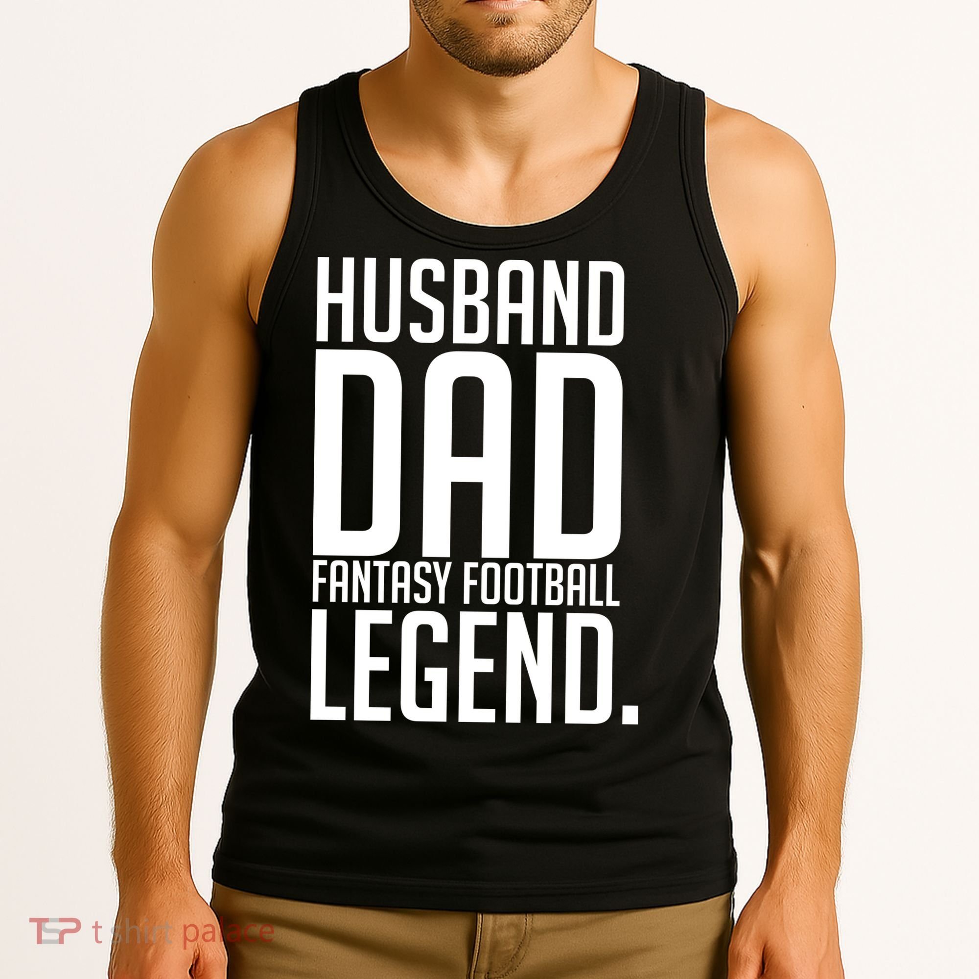 Husband Dad Fantasy Football Legend Tank Top
